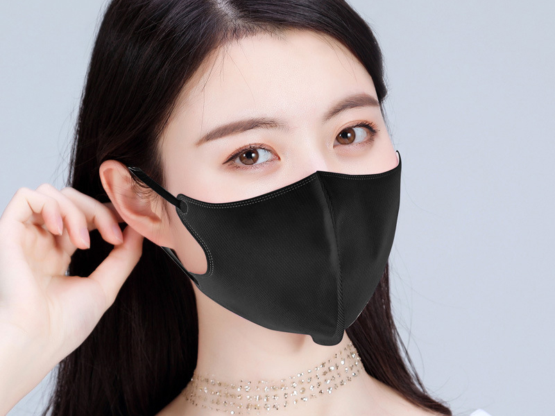 成人蝶形黑色立体口罩